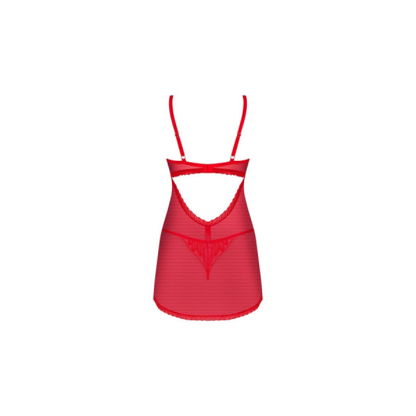 Chilisa babydoll et string - Rouge